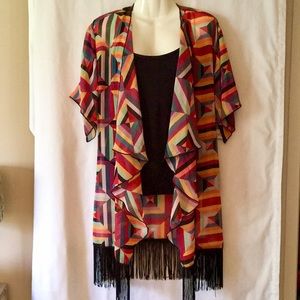 Lularoe Monroe kimono, swimsuit coverup, SZ SMALL